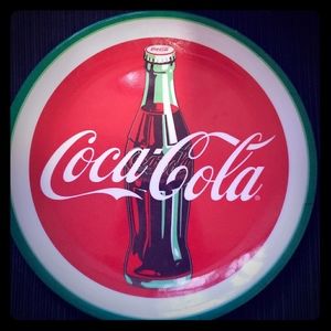 Coca-Cola plastic dinner plate